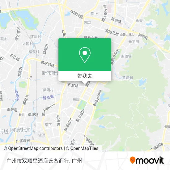广州市双顺星酒店设备商行地图