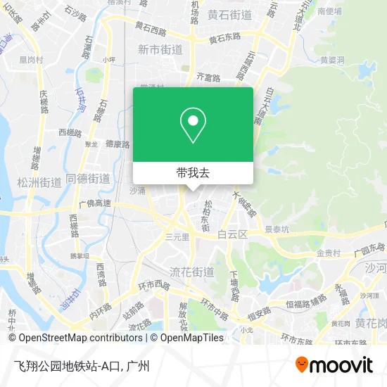 飞翔公园地铁站-A口地图