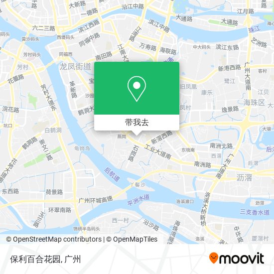 保利百合花园地图