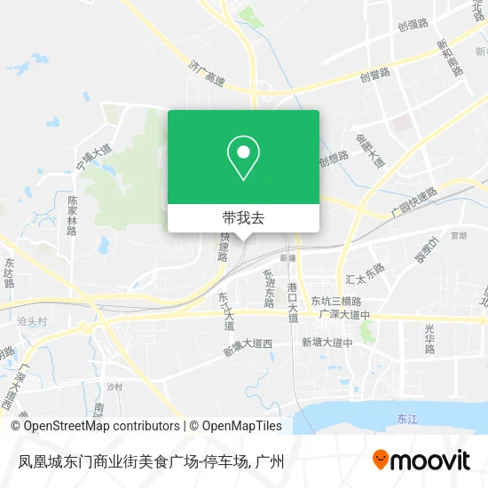 凤凰城东门商业街美食广场-停车场地图