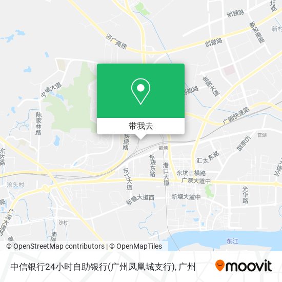 中信银行24小时自助银行(广州凤凰城支行)地图