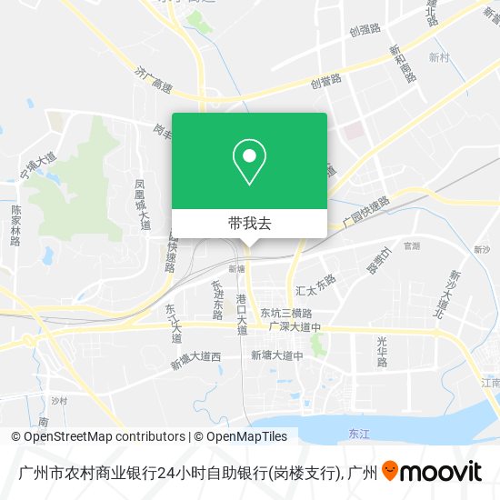 广州市农村商业银行24小时自助银行(岗楼支行)地图