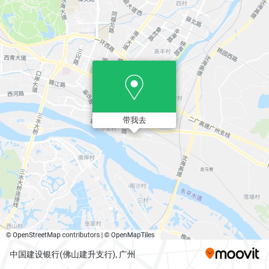中国建设银行(佛山建升支行)地图