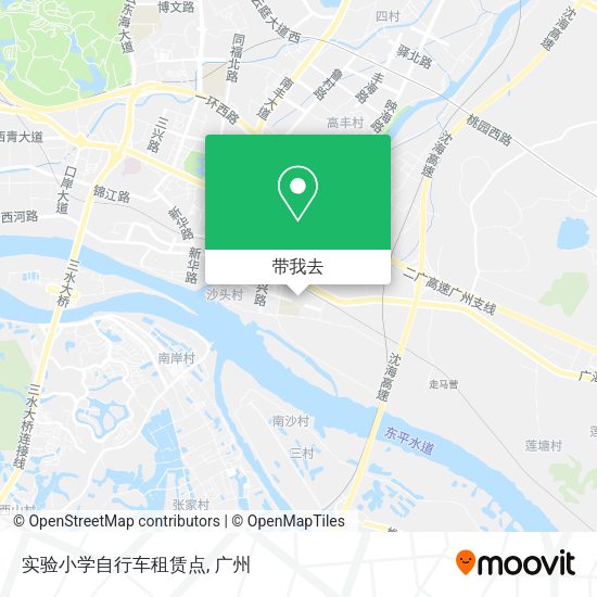 实验小学自行车租赁点地图