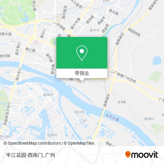 半江花园-西南门地图