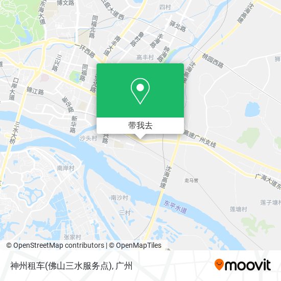 神州租车(佛山三水服务点)地图