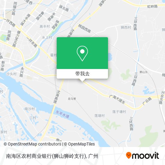 南海区农村商业银行(狮山狮岭支行)地图