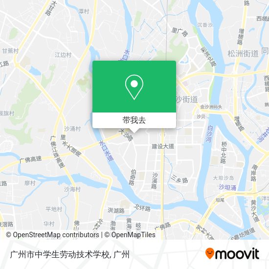 广州市中学生劳动技术学校地图