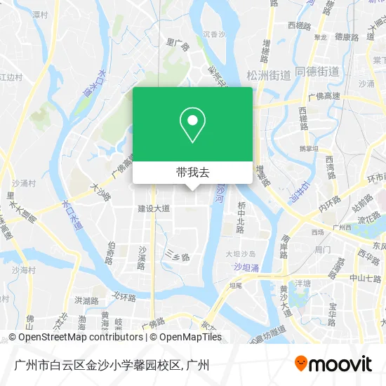 广州市白云区金沙小学馨园校区地图