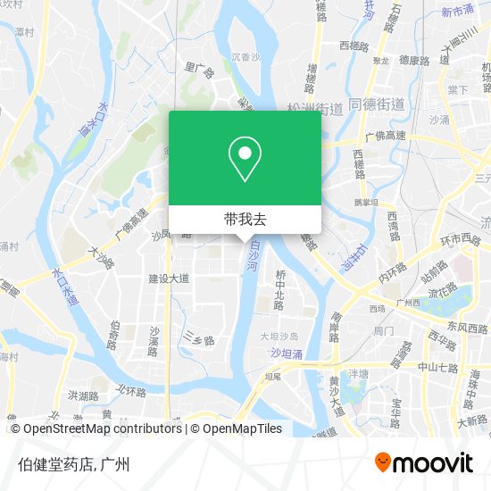 伯健堂药店地图