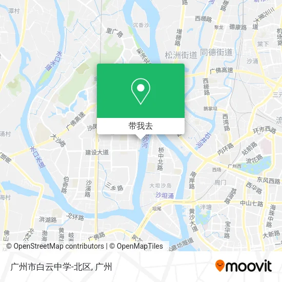 广州市白云中学-北区地图