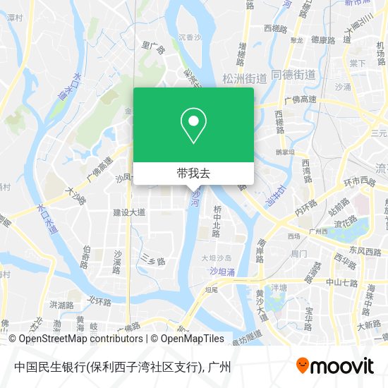 中国民生银行(保利西子湾社区支行)地图