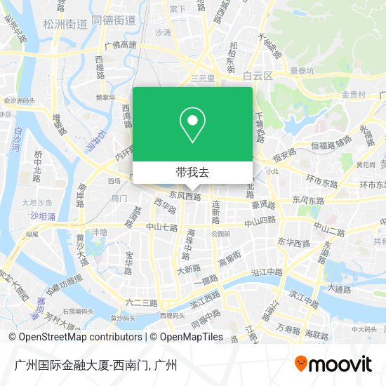 广州国际金融大厦-西南门地图