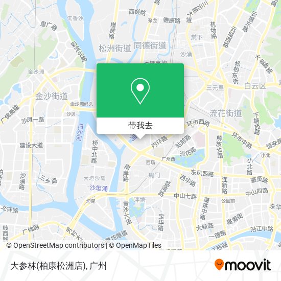 大参林(柏康松洲店)地图