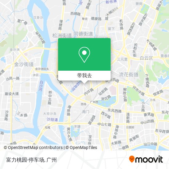 富力桃园-停车场地图