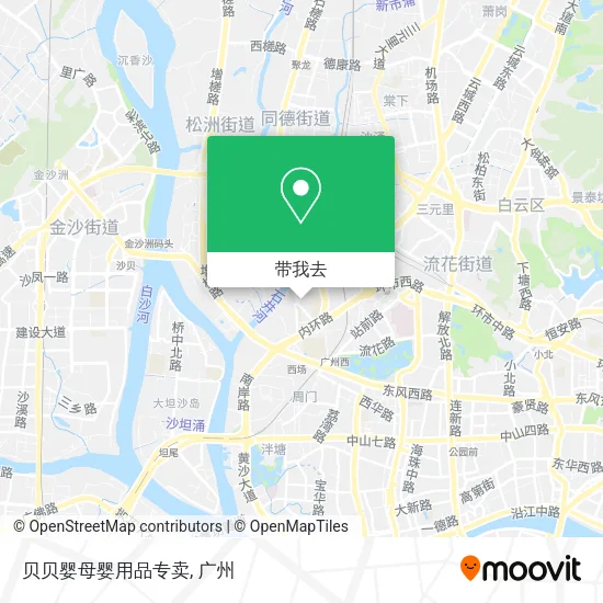 贝贝婴母婴用品专卖地图