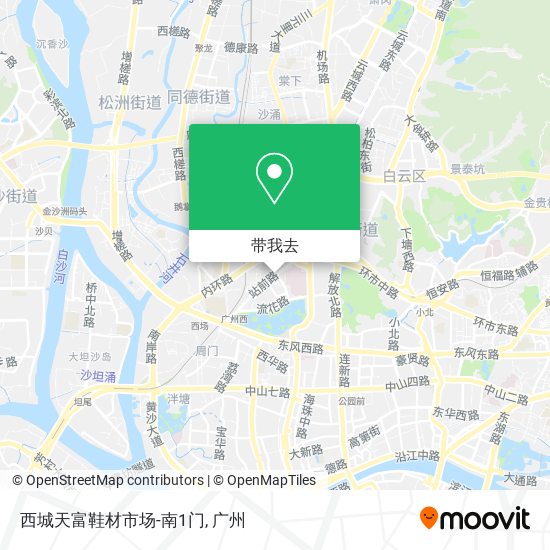 西城天富鞋材市场-南1门地图