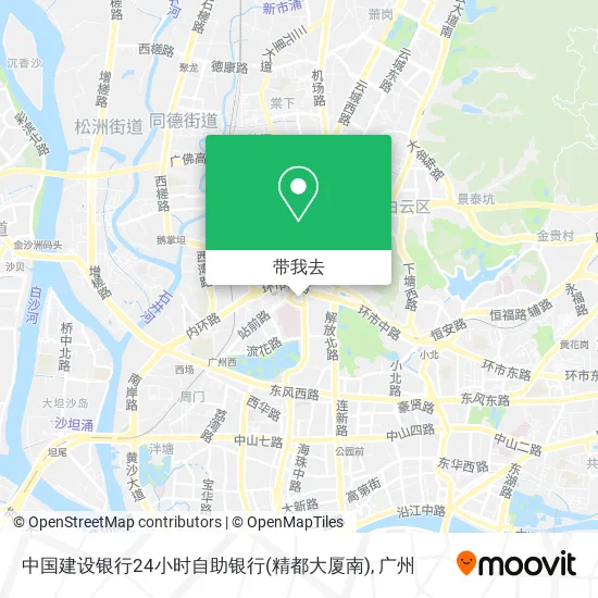 中国建设银行24小时自助银行(精都大厦南)地图
