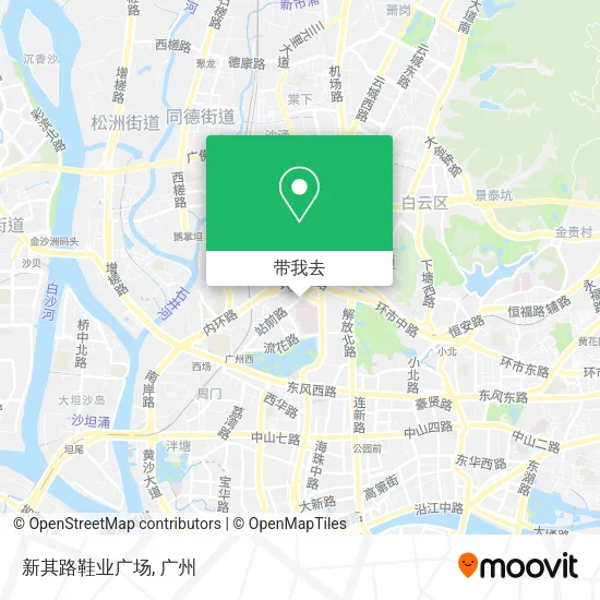 新其路鞋业广场地图