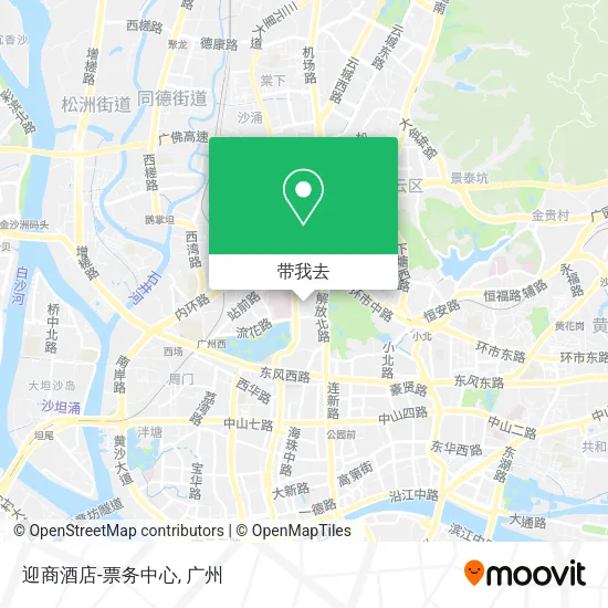迎商酒店-票务中心地图