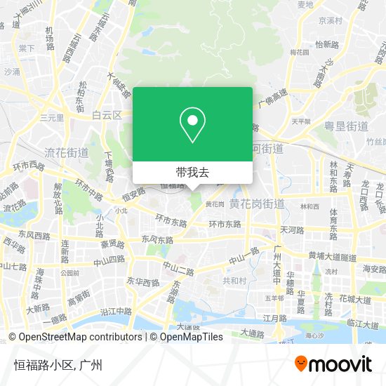 恒福路小区地图