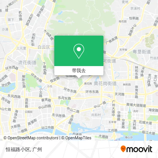 恒福路小区地图