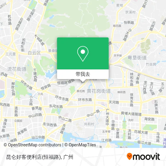 昆仑好客便利店(恒福路)地图