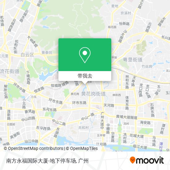 南方永福国际大厦-地下停车场地图