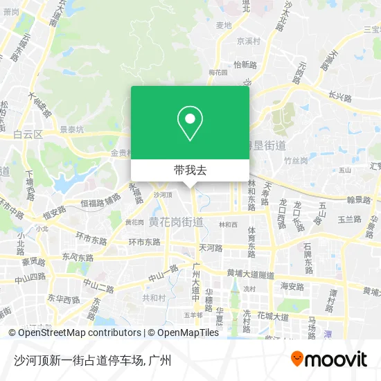 沙河顶新一街占道停车场地图