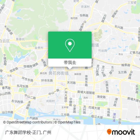 广东舞蹈学校-正门地图