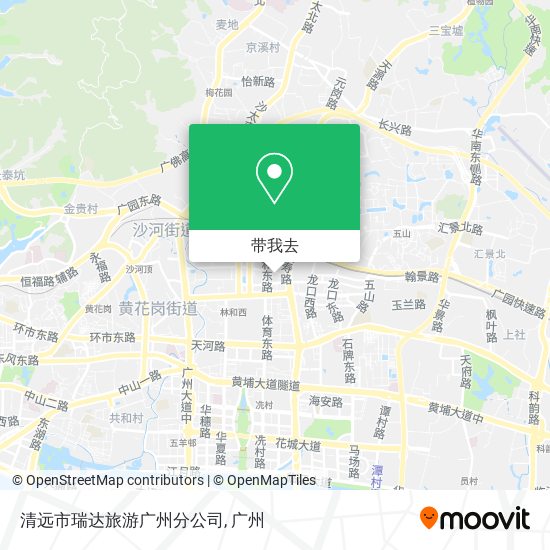 清远市瑞达旅游广州分公司地图