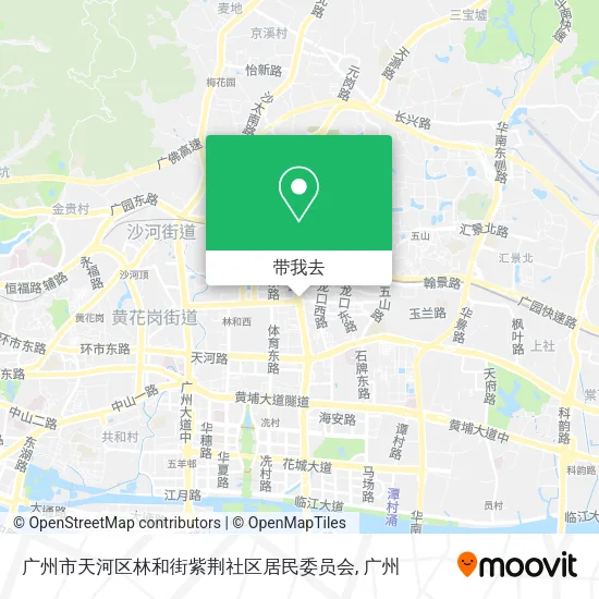 广州市天河区林和街紫荆社区居民委员会地图
