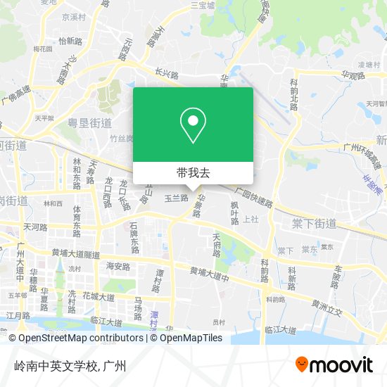 岭南中英文学校地图