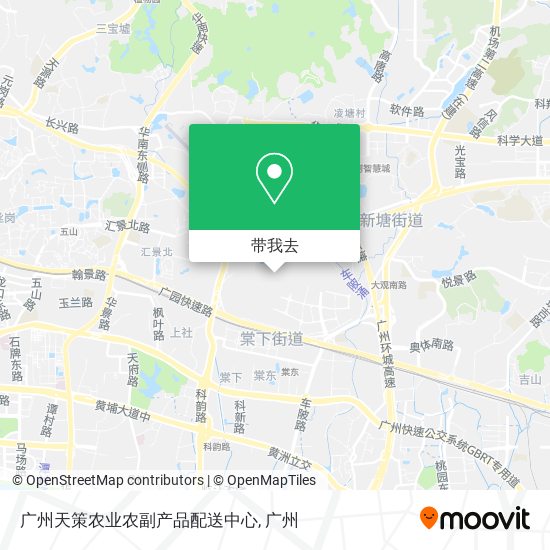 广州天策农业农副产品配送中心地图