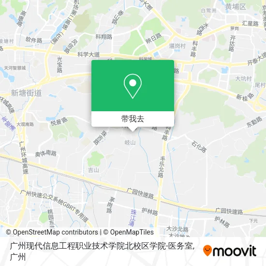 广州现代信息工程职业技术学院北校区学院-医务室地图