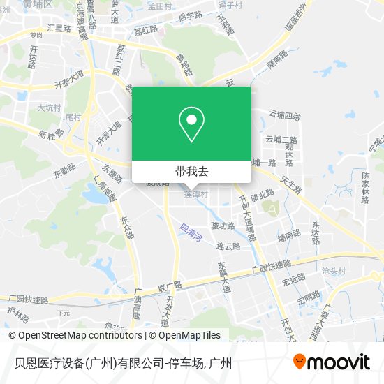 贝恩医疗设备(广州)有限公司-停车场地图
