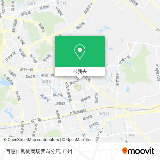 百惠佳购物商场罗岗分店地图