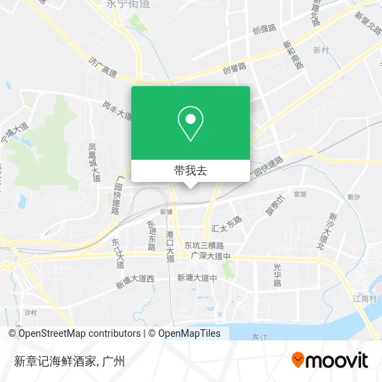 新章记海鲜酒家地图