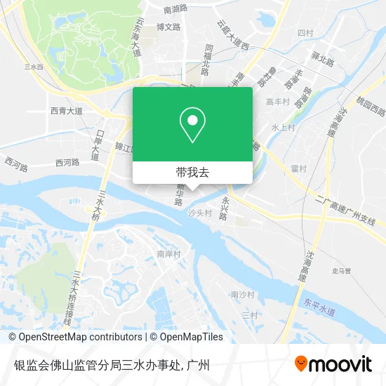 银监会佛山监管分局三水办事处地图