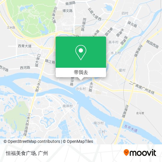 恒福美食广场地图