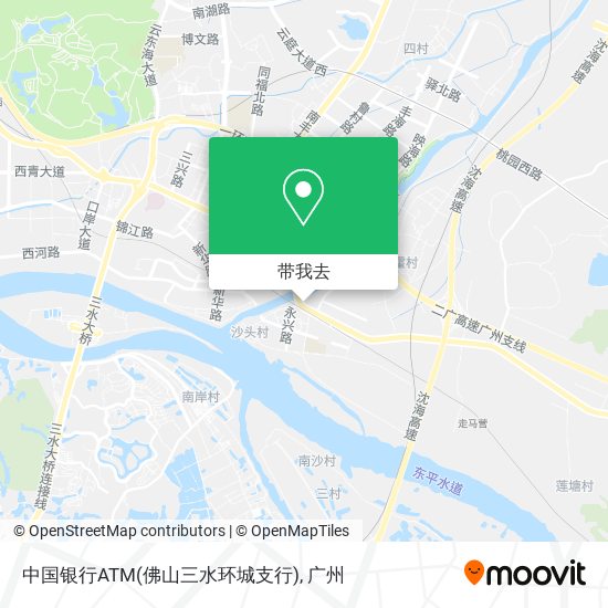 中国银行ATM(佛山三水环城支行)地图