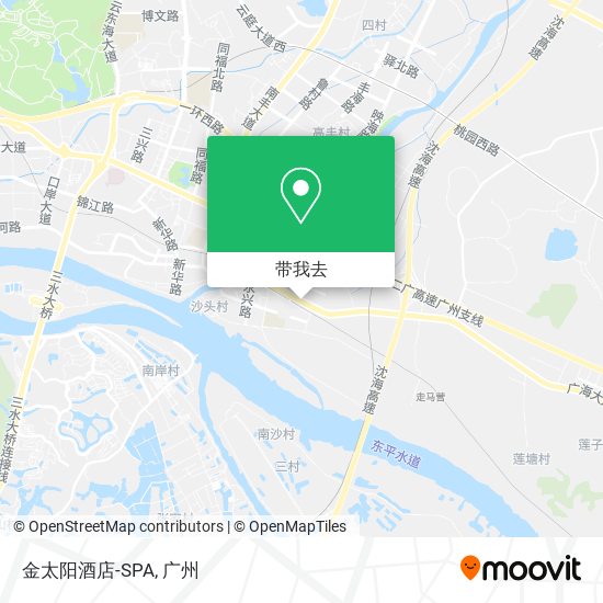 金太阳酒店-SPA地图