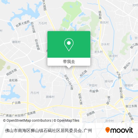 佛山市南海区狮山镇石碣社区居民委员会地图