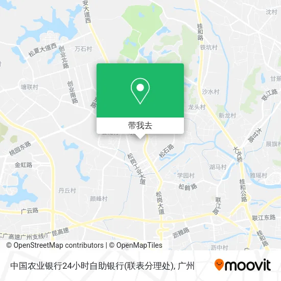中国农业银行24小时自助银行(联表分理处)地图