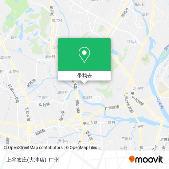 上谷农庄(大冲店)地图