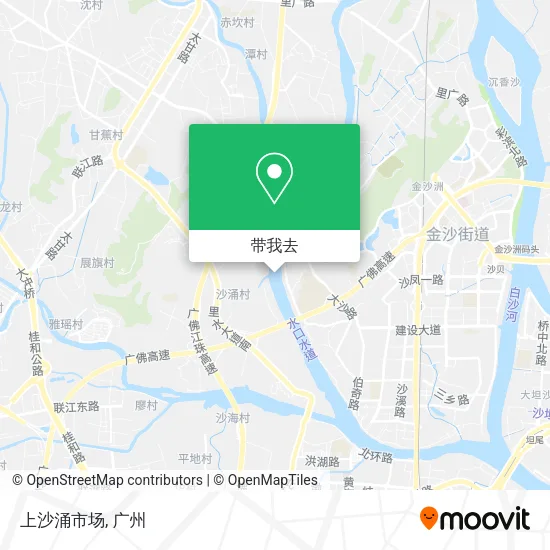 上沙涌市场地图