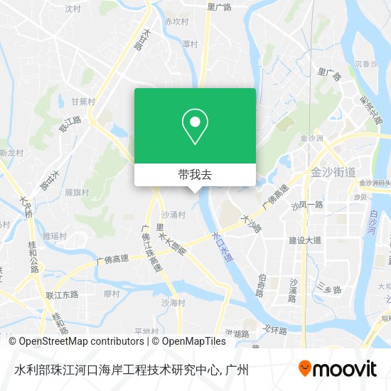 水利部珠江河口海岸工程技术研究中心地图