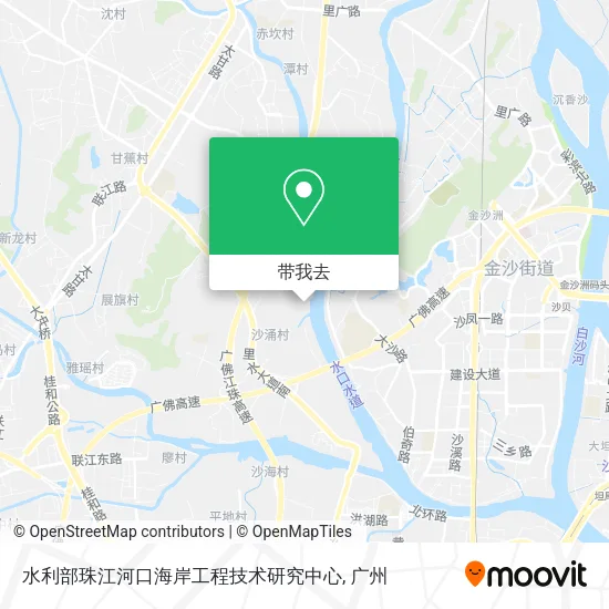 水利部珠江河口海岸工程技术研究中心地图