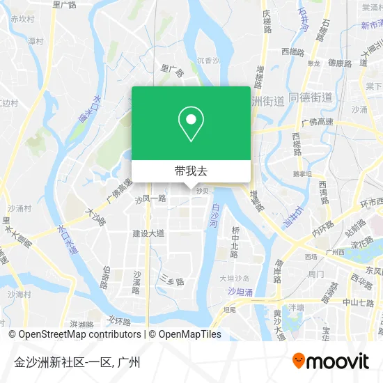 金沙洲新社区-一区地图