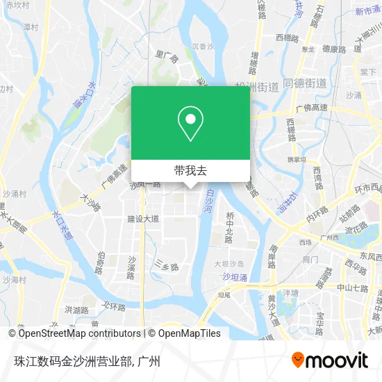 珠江数码金沙洲营业部地图